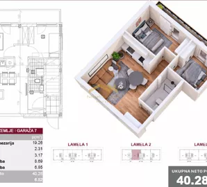 Veternik, Gradske lokacije, Novi Sad, 2.0 stan | 4zida.rs