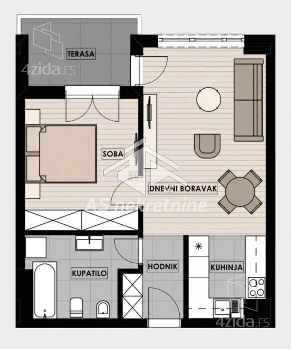 Dvosoban stan | 4zida