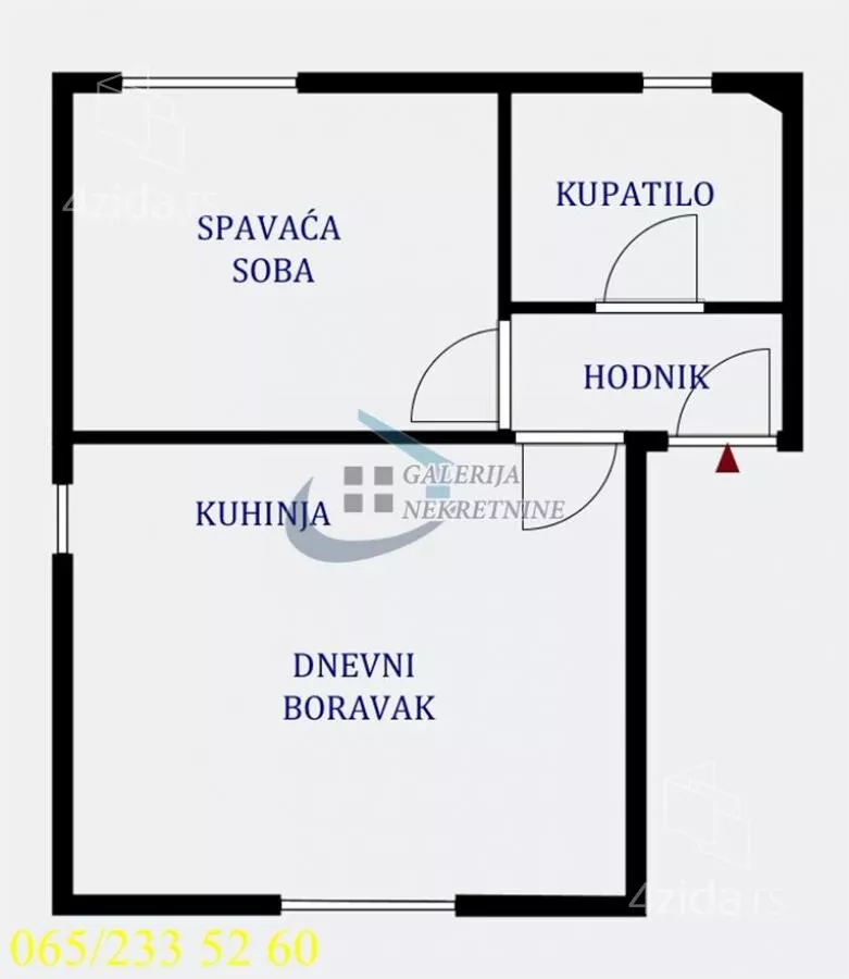 Jednoiposoban stan | 4zida