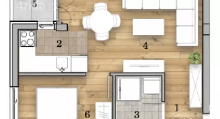 Dvosoban stan | 4zida