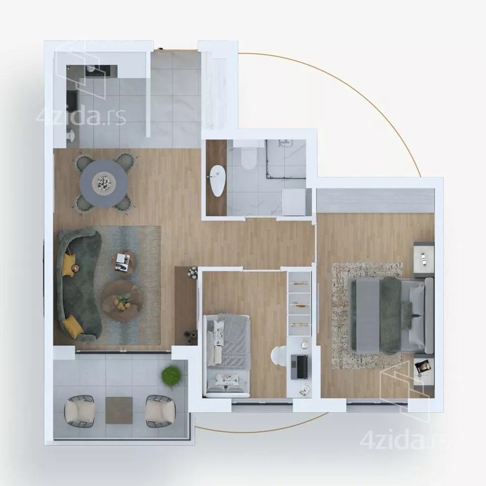 Dvoiposoban stan | 4zida