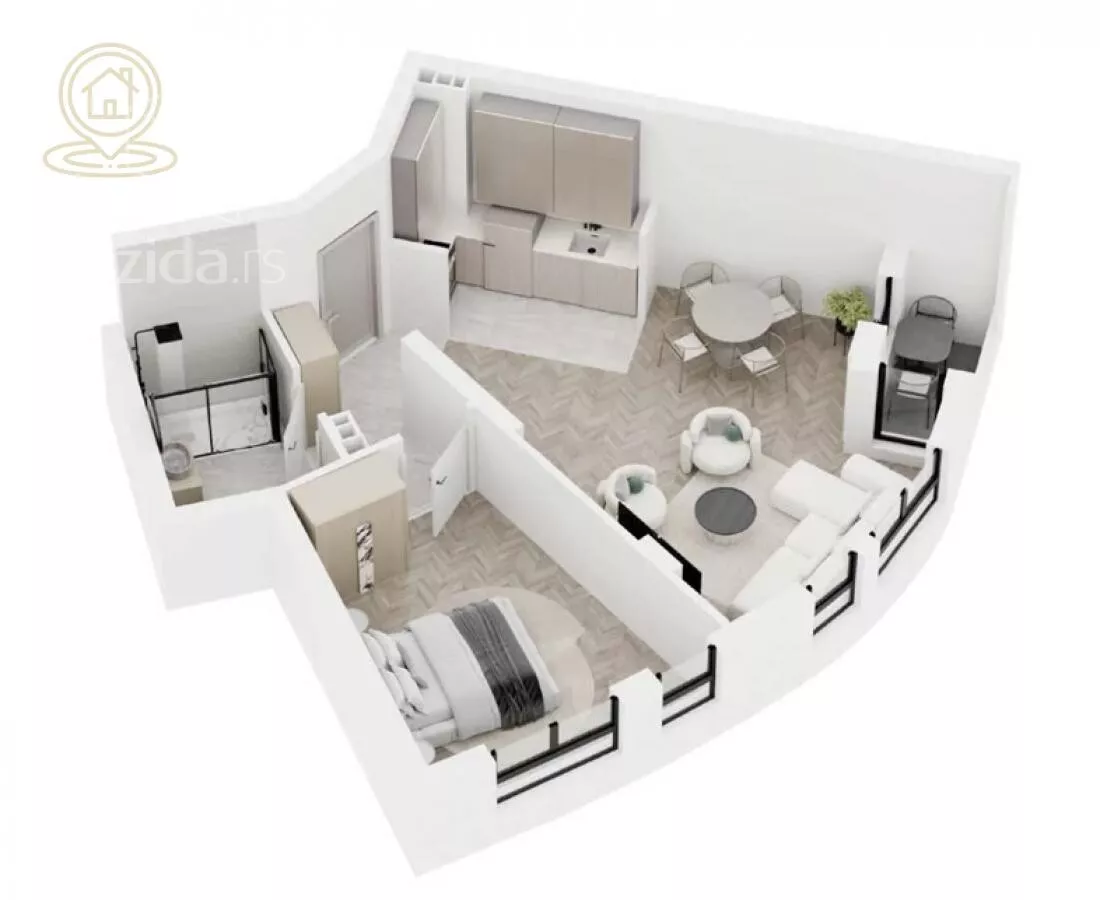 Dvosoban stan | 4zida