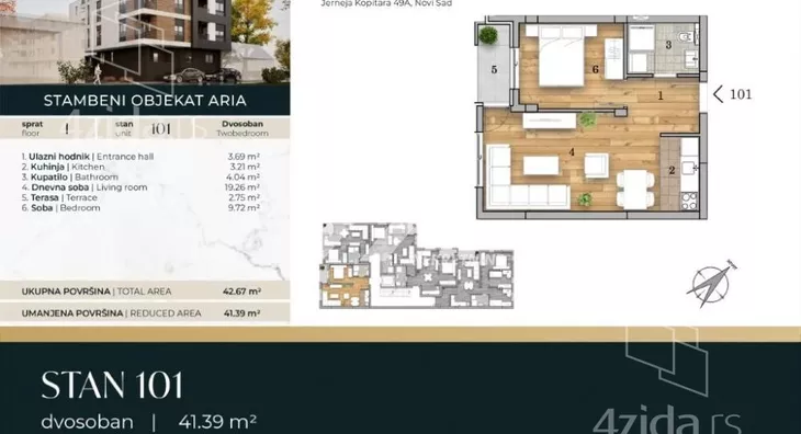 Dvosoban stan | 4zida