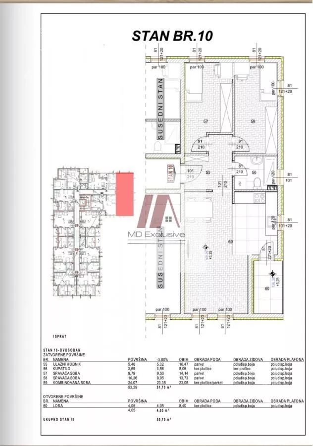 Jednoiposoban stan | 4zida