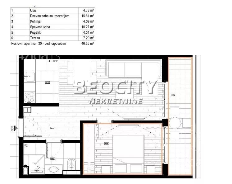 Jednoiposoban stan | 4zida