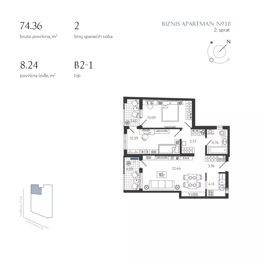 Trosoban stan | 4zida