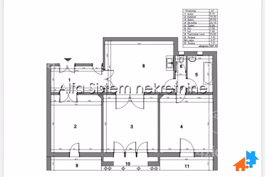 Troiposoban stan | 4zida