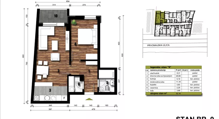 Dvosoban stan | 4zida