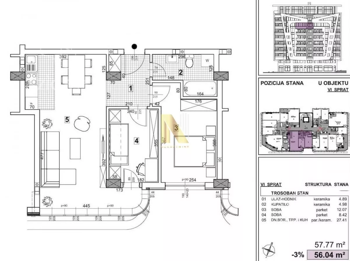 Trosoban stan | 4zida
