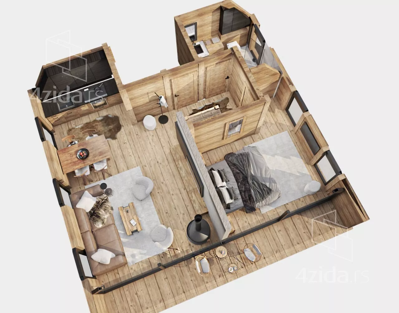 Jednosoban stan | 4zida