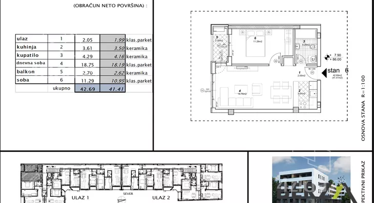 Dvosoban stan | 4zida