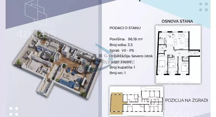 Troiposoban stan | 4zida