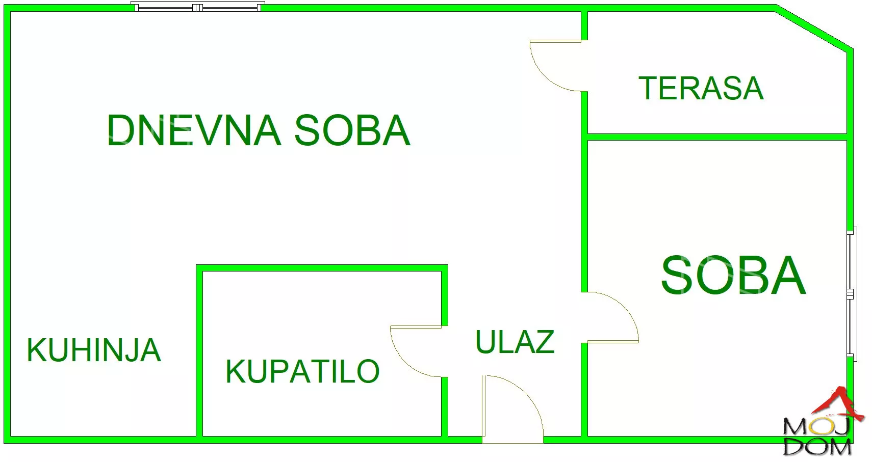 Jednoiposoban stan | 4zida