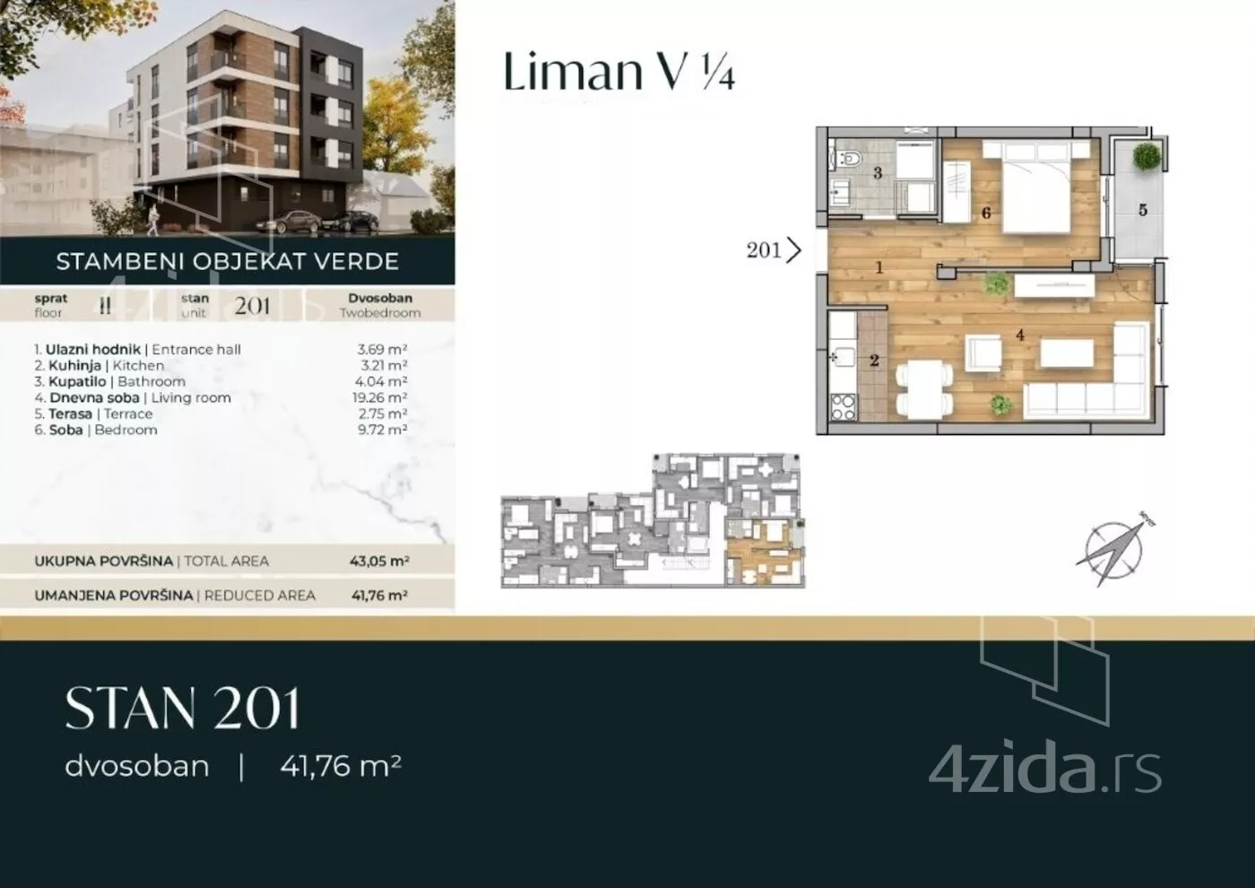 Dvosoban stan | 4zida