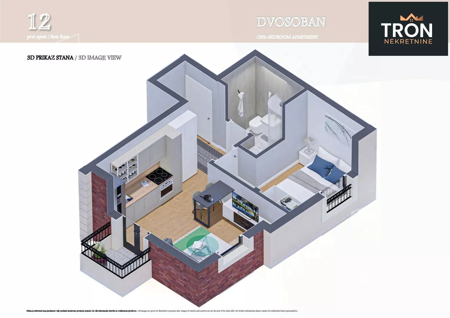 Jednosoban stan | 4zida