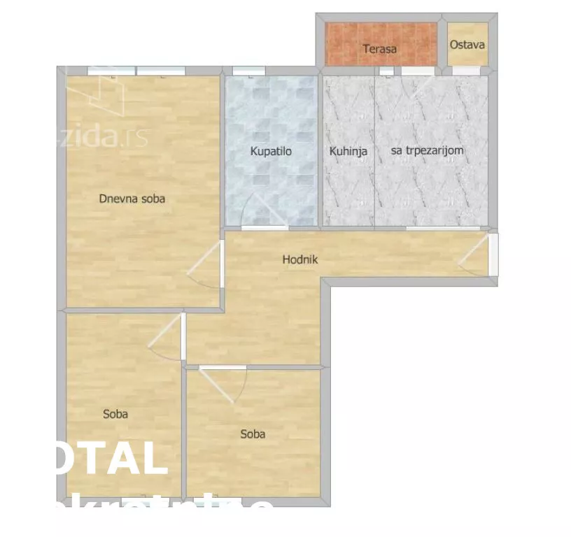 Trosoban stan | 4zida