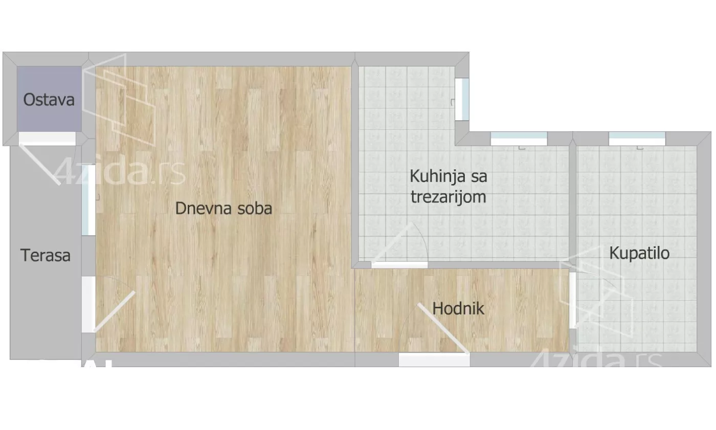 Jednosoban stan | 4zida