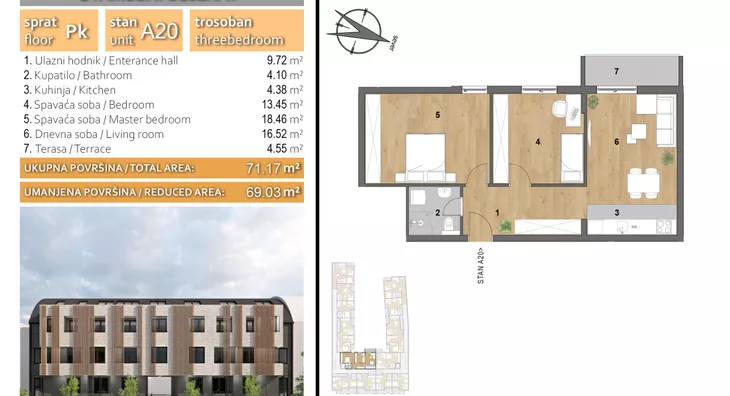 Trosoban stan | 4zida