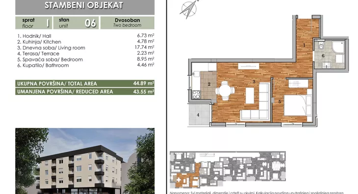 Dvosoban stan | 4zida