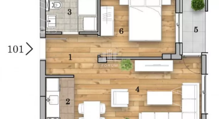 Dvosoban stan | 4zida