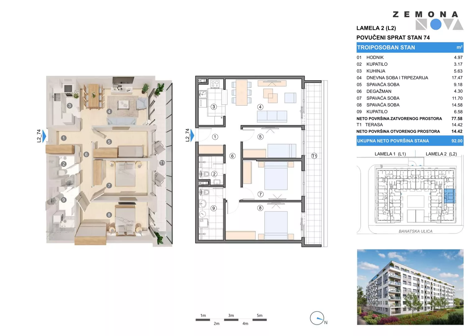 Troiposoban stan | 4zida