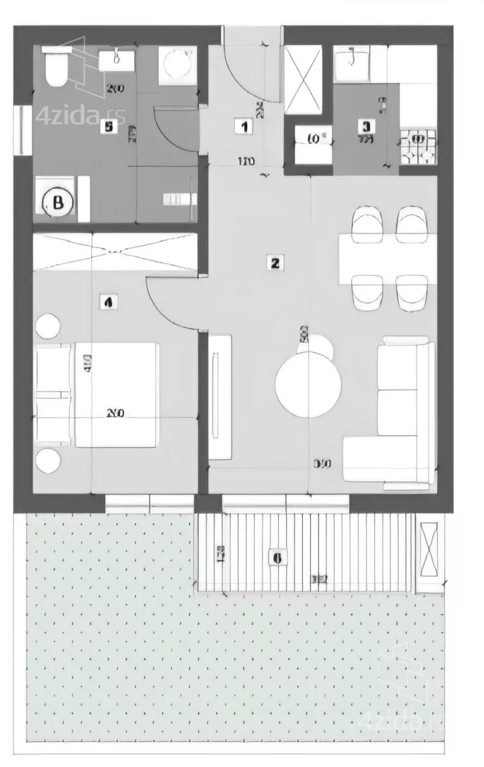 Dvosoban stan | 4zida