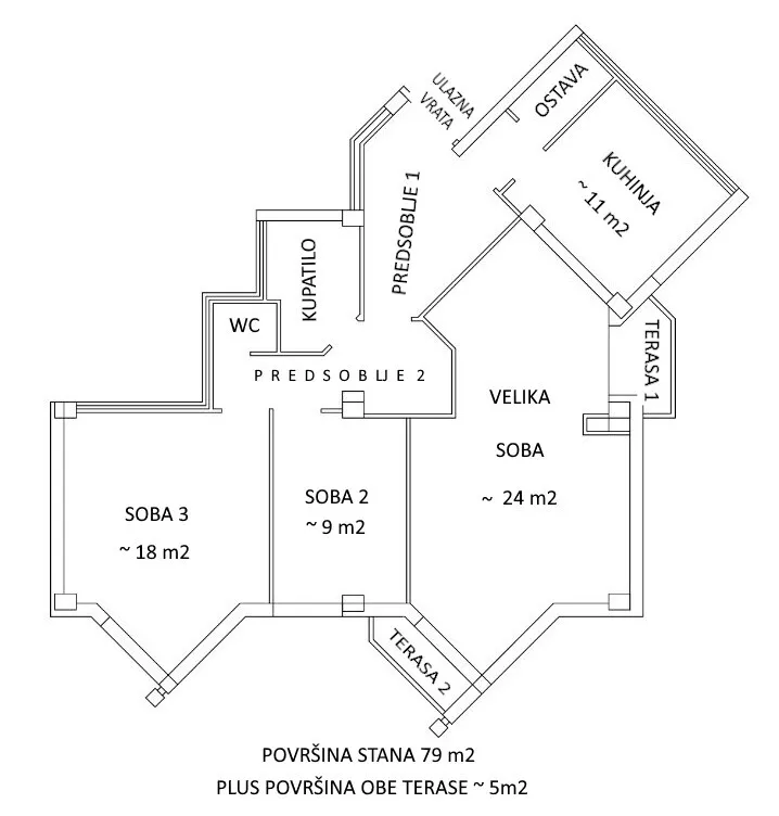 Trosoban stan | 4zida