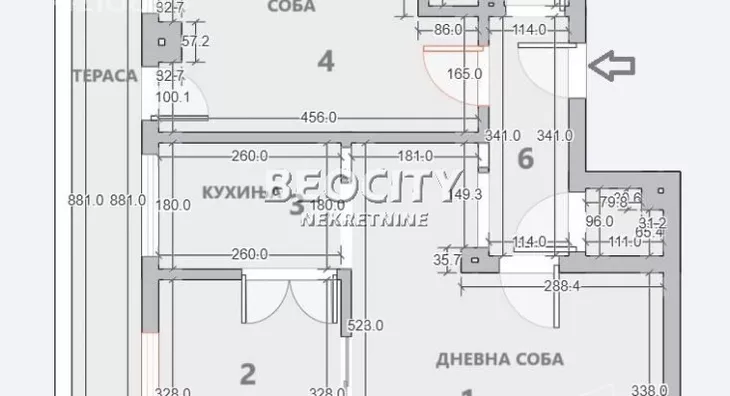 Trosoban stan | 4zida