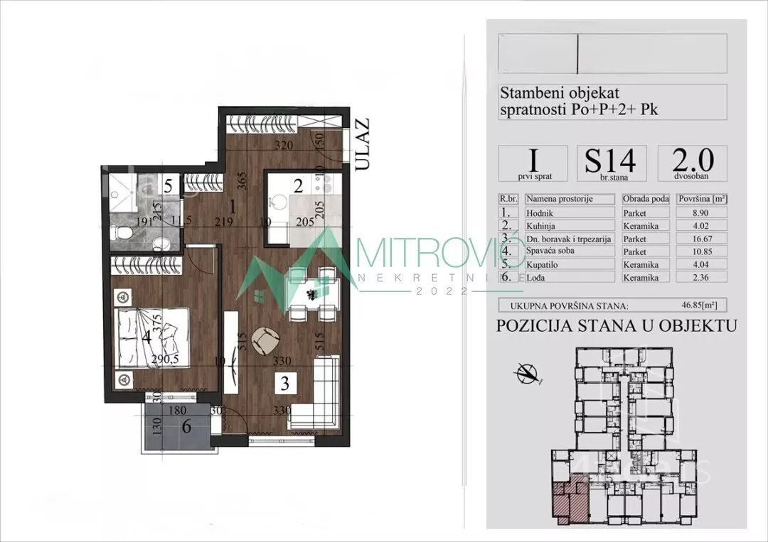 Dvosoban stan | 4zida