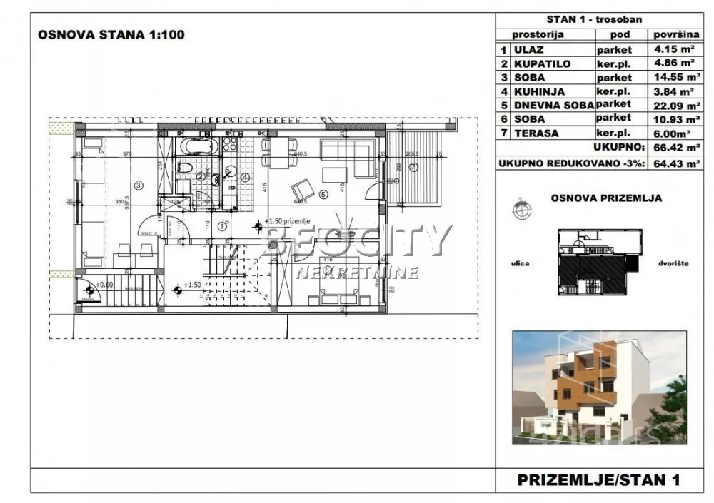 Trosoban stan | 4zida
