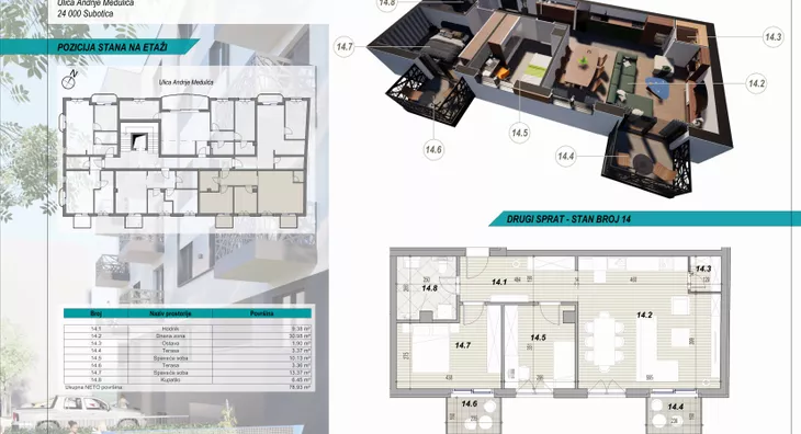 Trosoban stan | 4zida