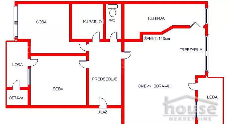 Trosoban stan | 4zida