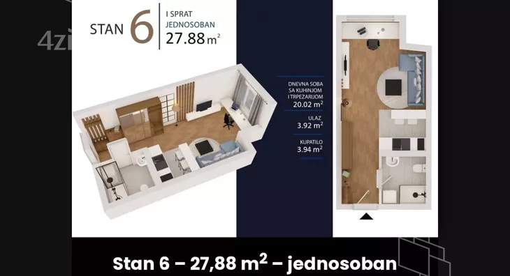 Dvoiposoban stan | 4zida
