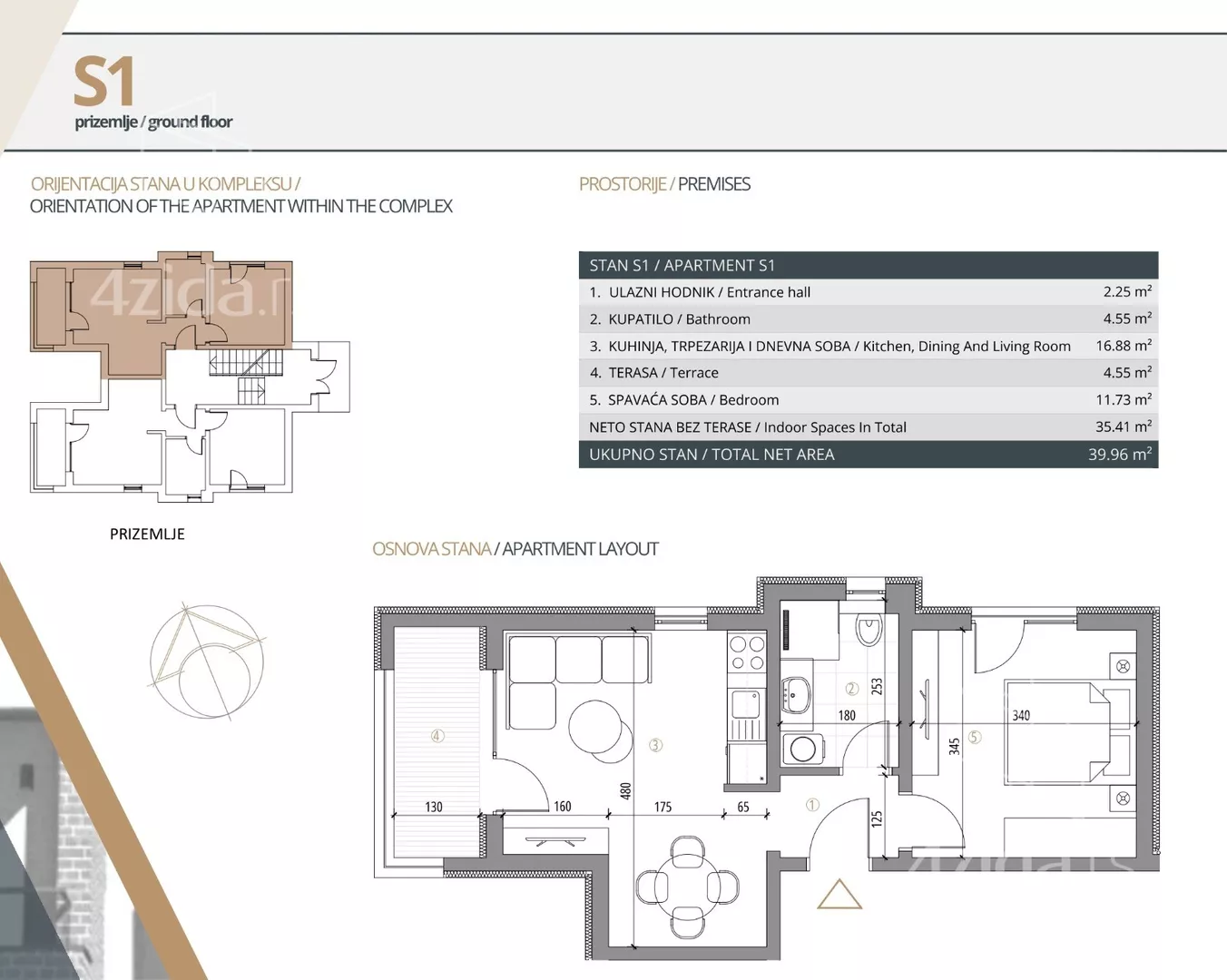 Jednosoban stan | 4zida