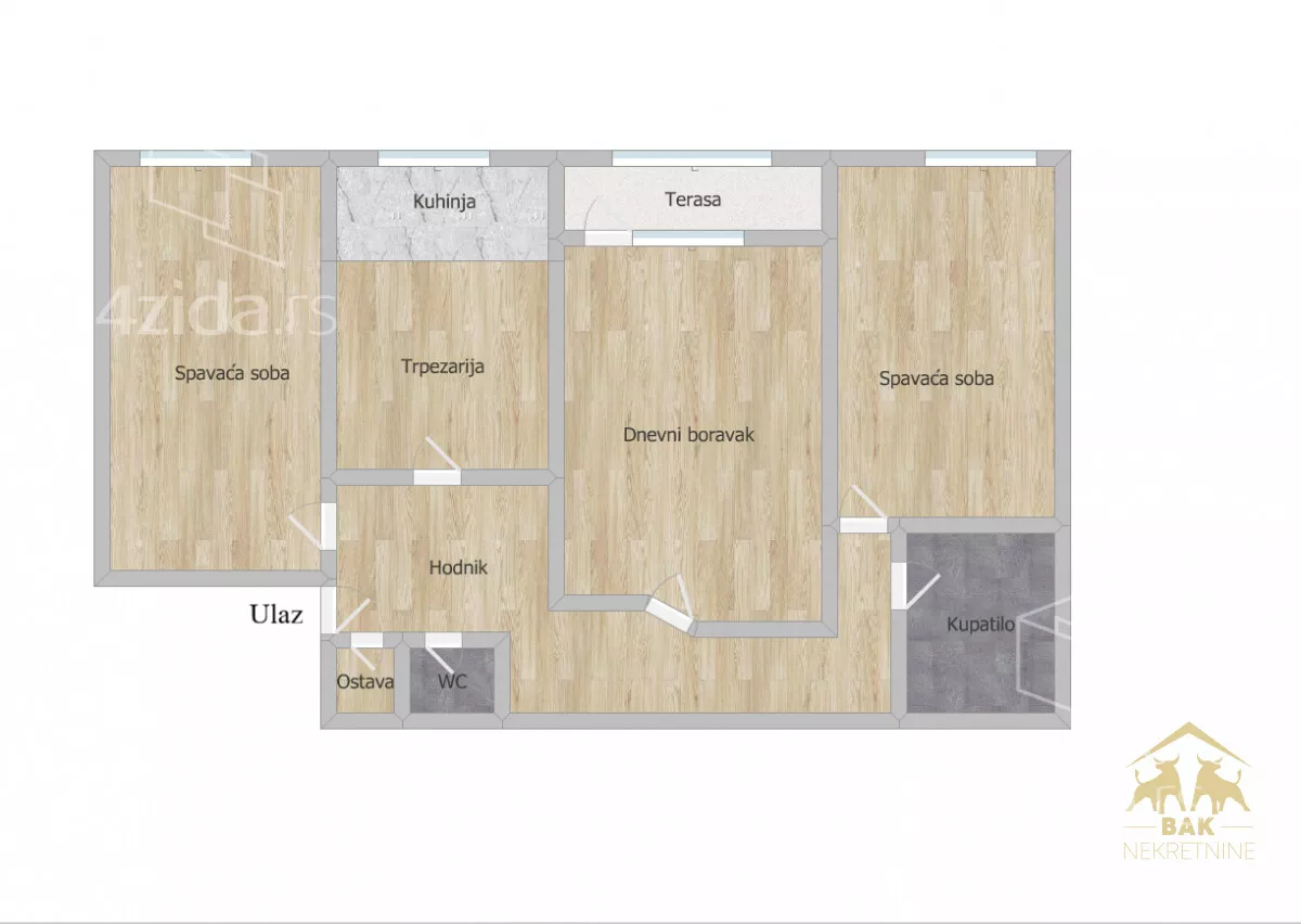 Trosoban stan | 4zida
