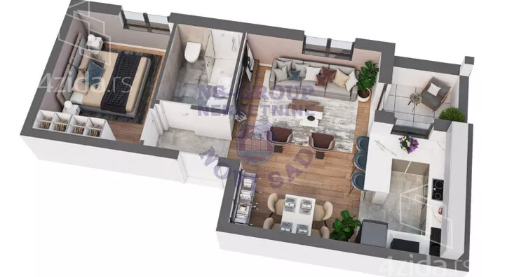 Dvosoban stan | 4zida