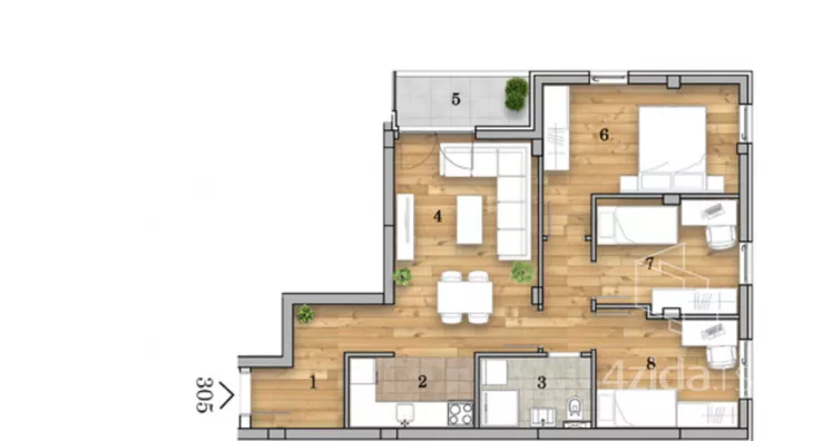 Četvorosoban stan | 4zida