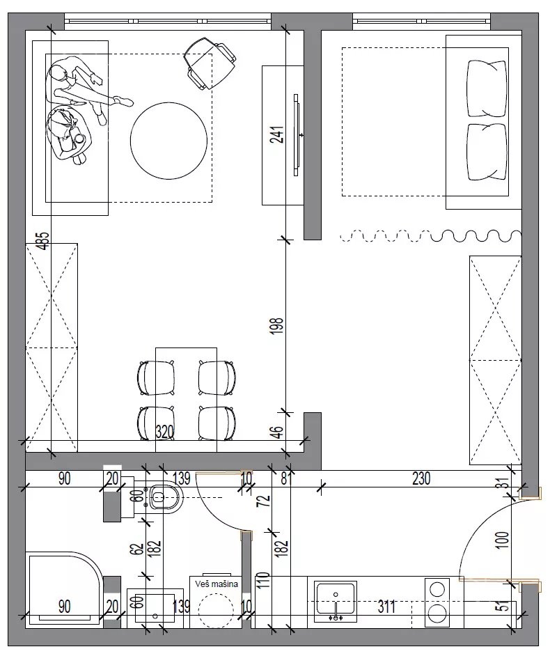 Jednoiposoban stan | 4zida