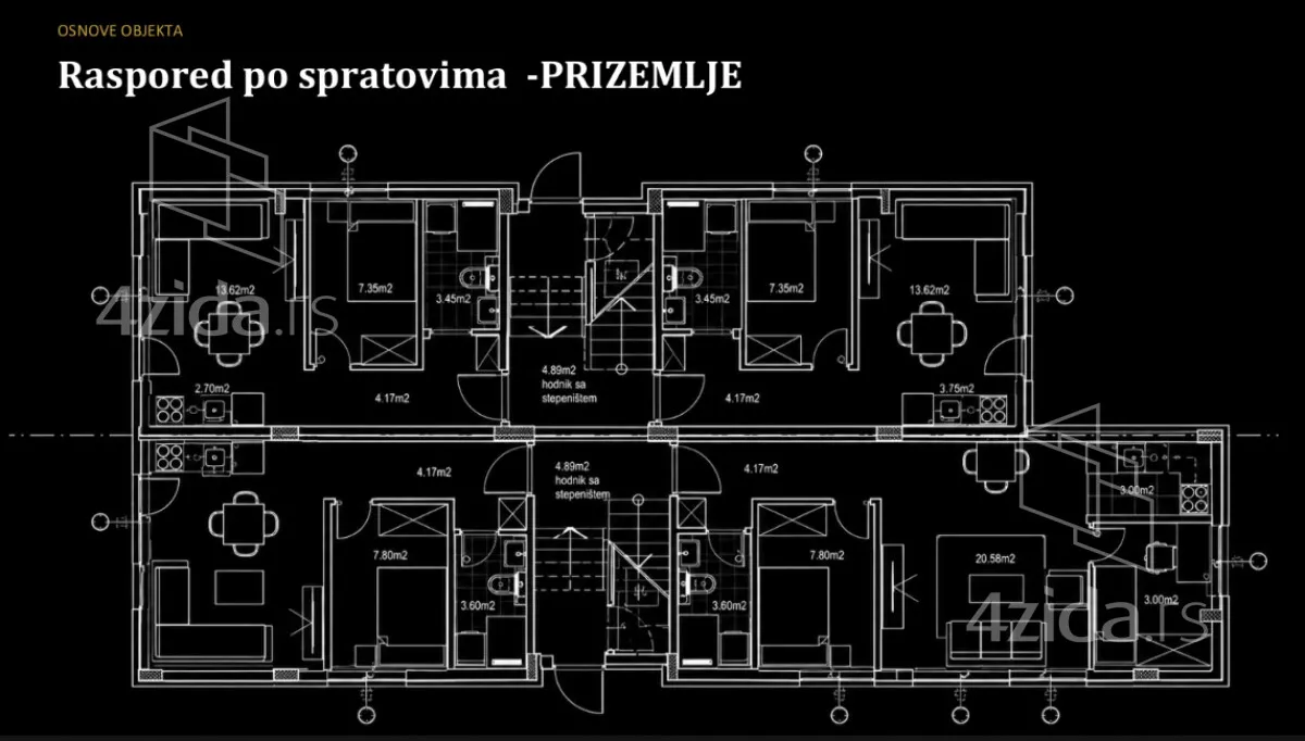 Jednoiposoban stan | 4zida