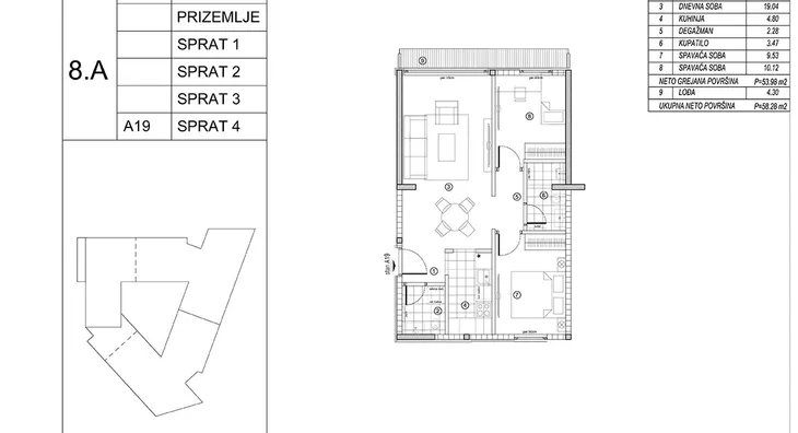 Trosoban stan | 4zida