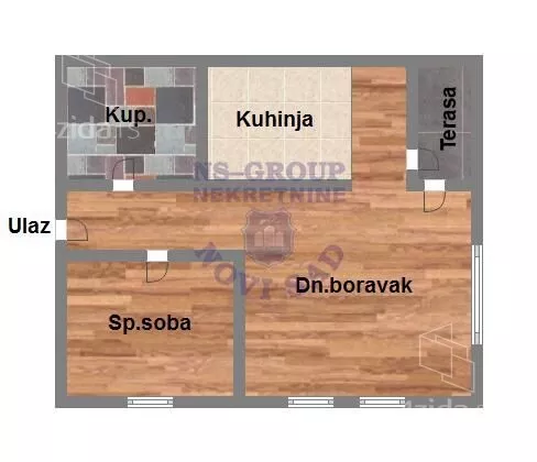 Jednoiposoban stan | 4zida