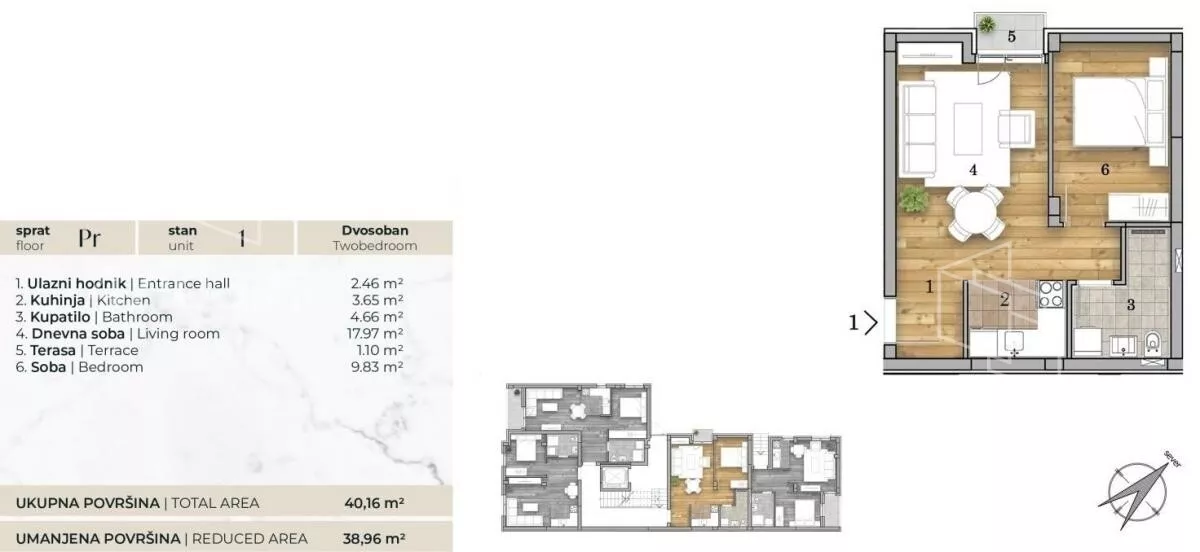 Dvosoban stan | 4zida