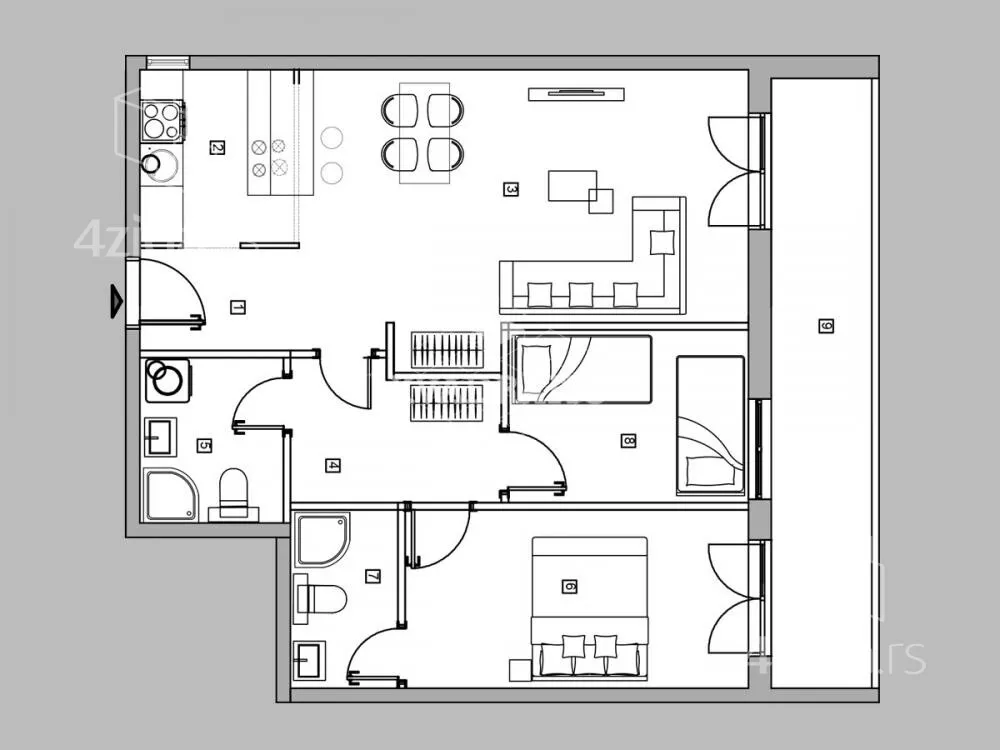 Trosoban stan | 4zida
