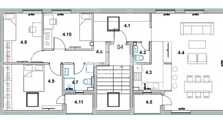 Troiposoban stan | 4zida