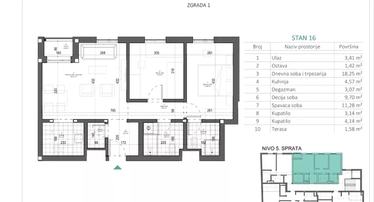 Trosoban stan | 4zida
