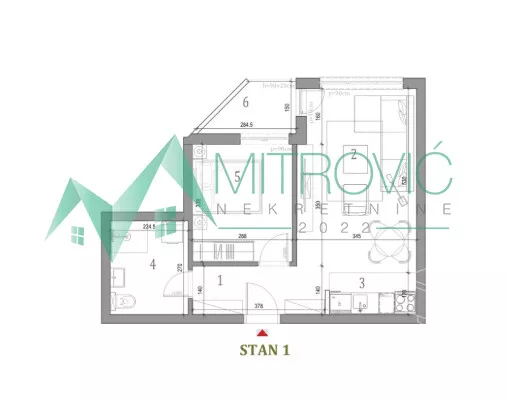 Jednoiposoban stan | 4zida
