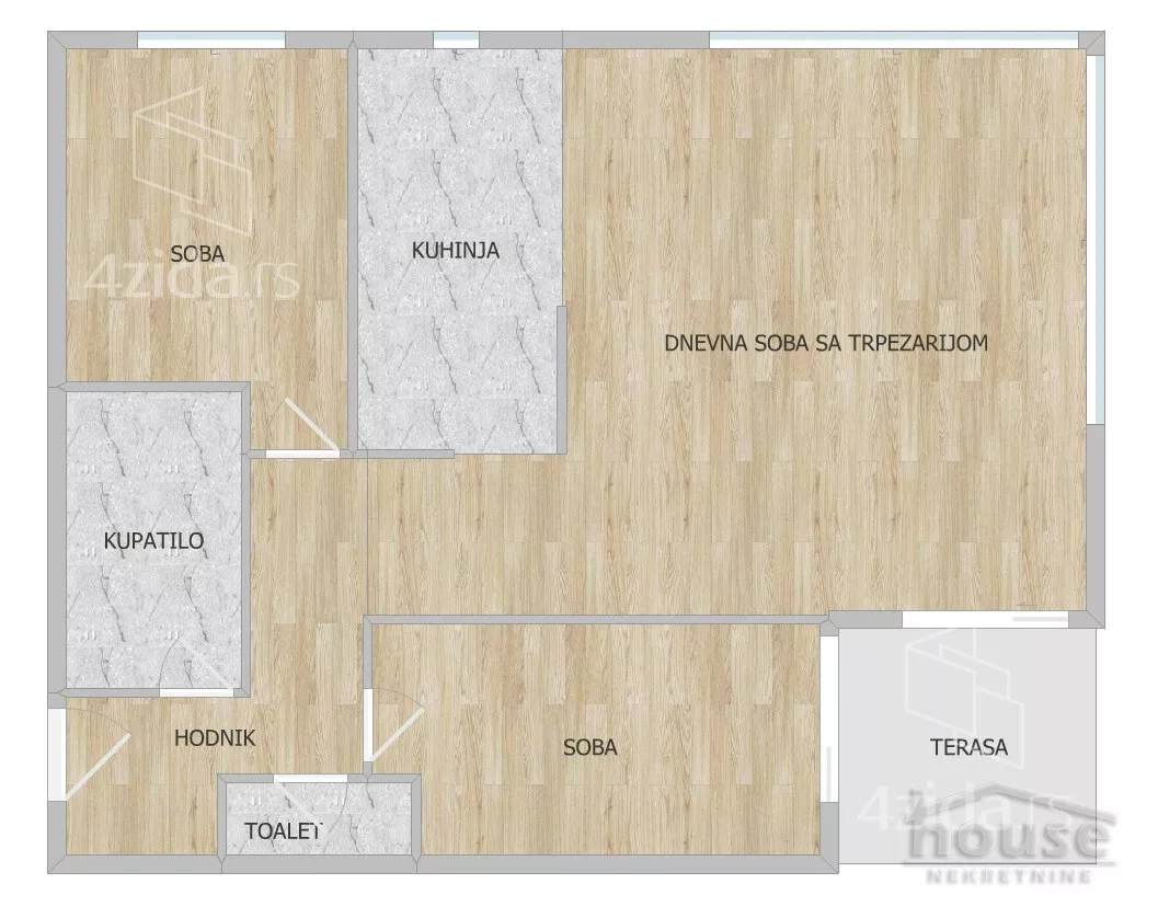 Trosoban stan | 4zida