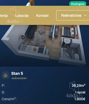 Dvosoban stan | 4zida