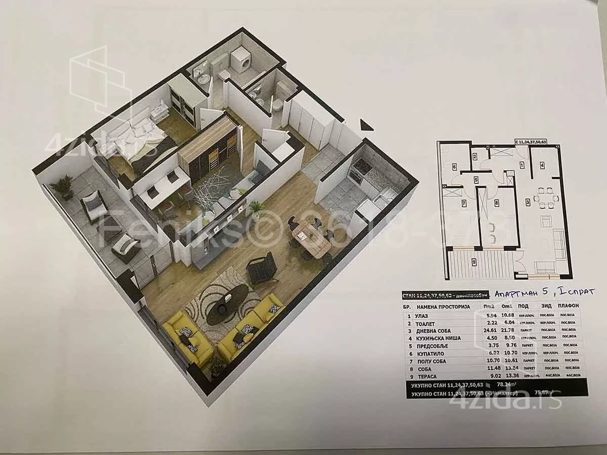Trosoban stan | 4zida