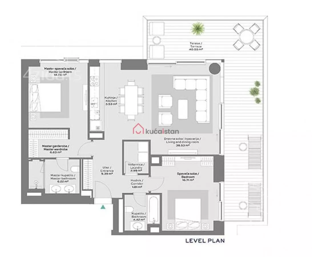 Trosoban stan | 4zida